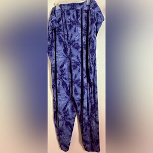 Old Navy Blue Tie-Dye High waisted Ultra Soft Pajama Bottoms